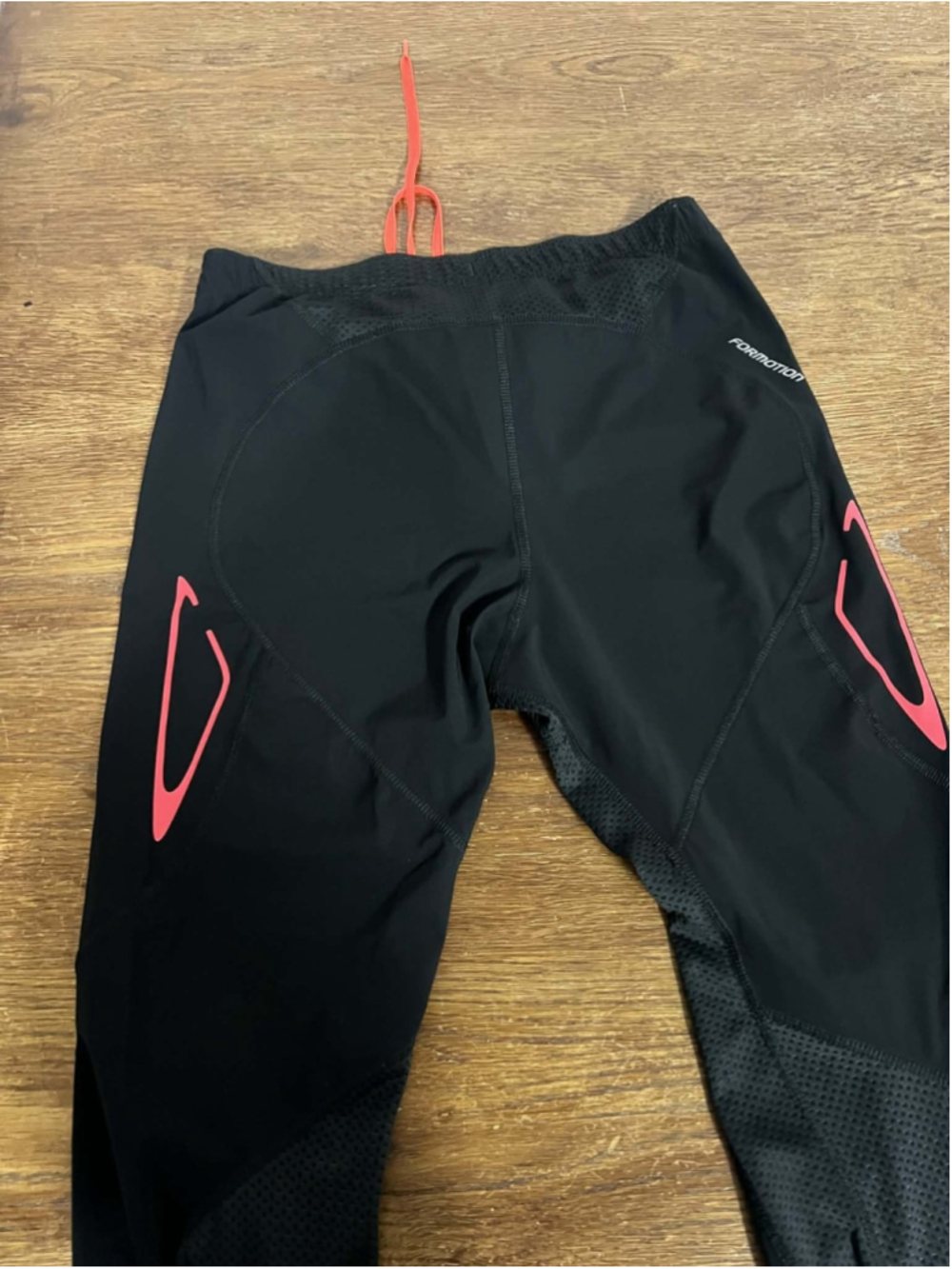 Adidas Adizero Climacool Crop Leggings Womens Size M Black Pink Athletic - Picture 2 of 4
